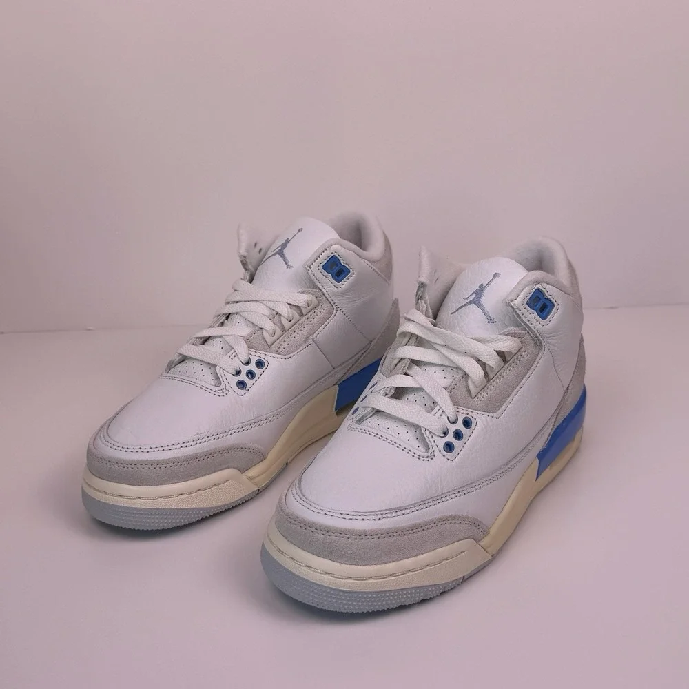 Nike Air Jordan 3 Lucky Shorts Size 5Y Summit White/Hydrogen Blue DM0967-101